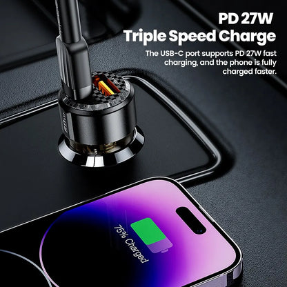 Chargeur Voiture USB-C 60W Charge Rapide – Double Port