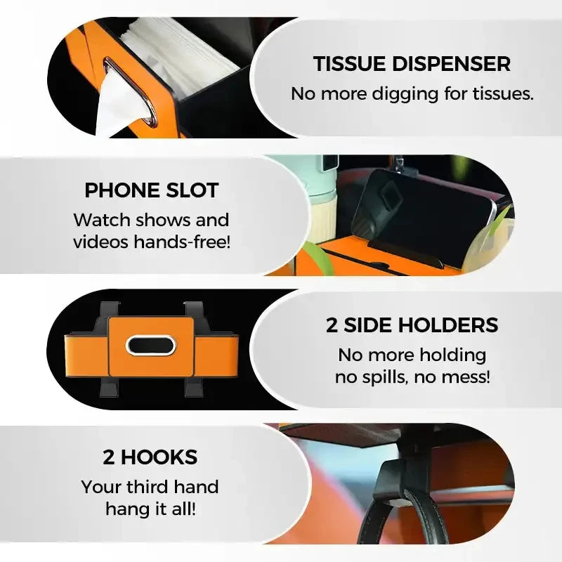 Organiseur de Dossier de Siège Voiture – Rangement Arrière Imperméable