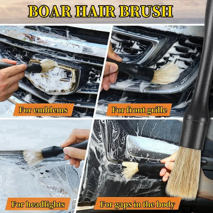 Kit de Brosses de Détail Voiture (4 pièces) – Aérations & Recoins
