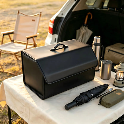 Organiseur de Coffre Voiture Pliable en Similicuir