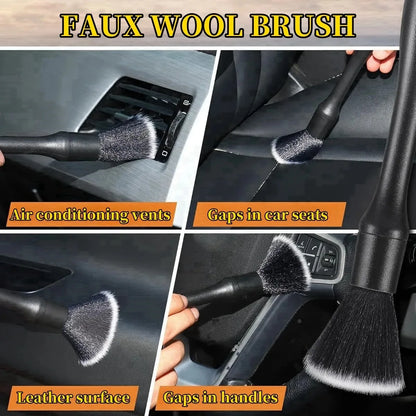 Kit de Brosses de Détail Voiture (4 pièces) – Aérations & Recoins