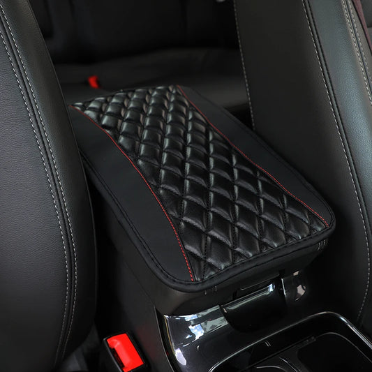 Accoudoir voiture cuir PU - Noir Brodé
