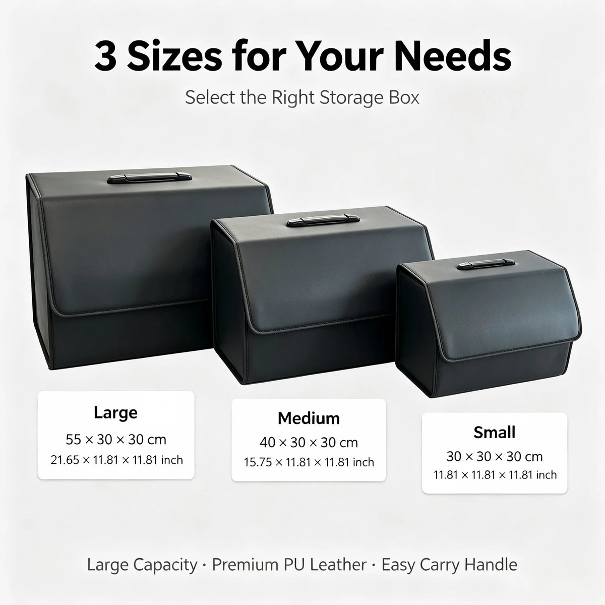 Organiseur de Coffre Voiture Pliable en Similicuir