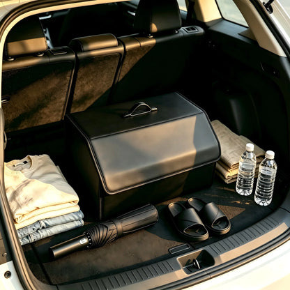 Organiseur de Coffre Voiture Pliable en Similicuir