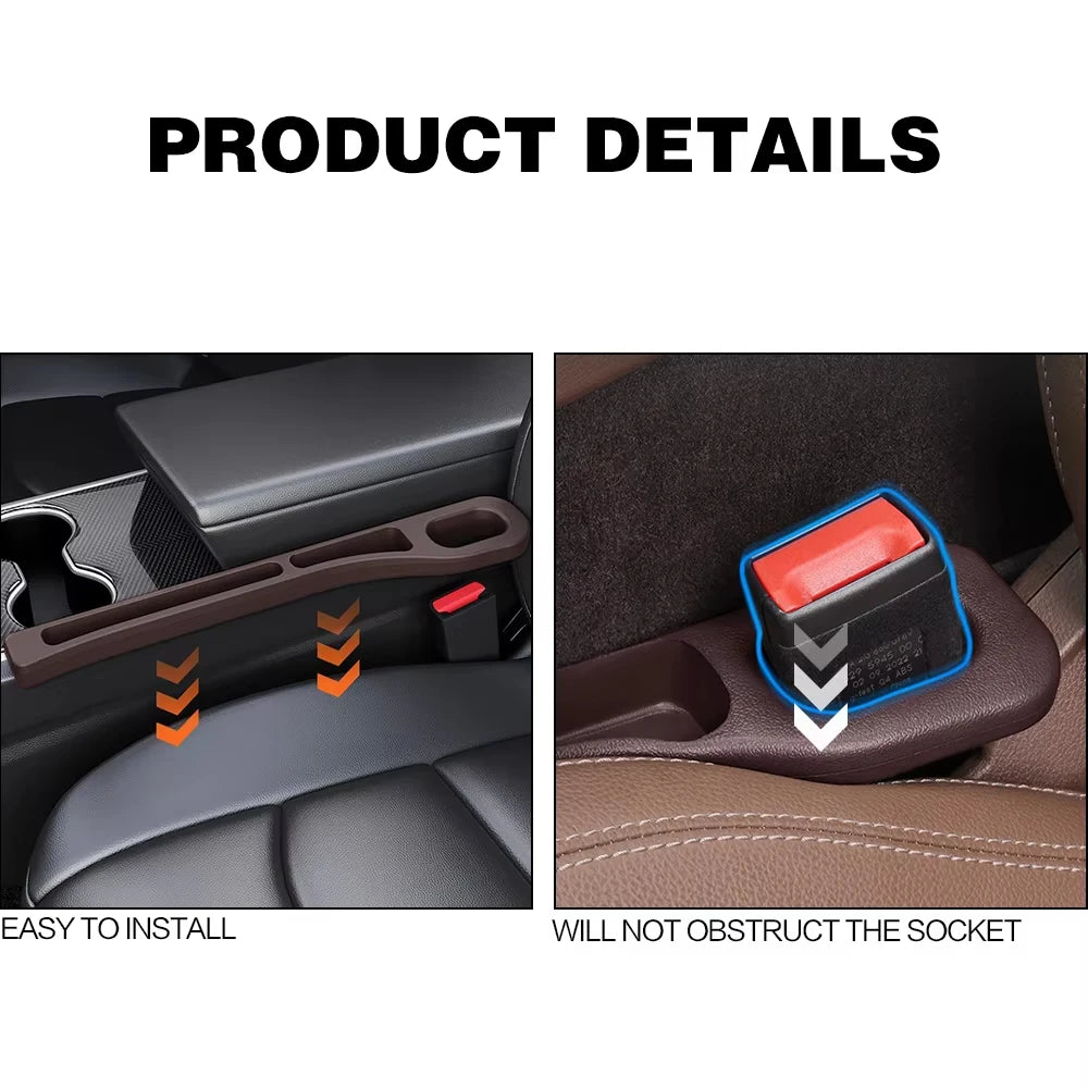 Cales de Siège Voiture Anti-Chute (lot de 2) – Comble l'Espace Siège/Console