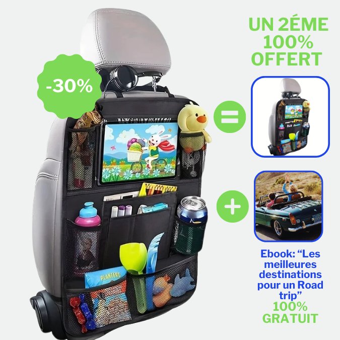 CARTIDY™ | Organisateur de Siège Voiture Réduisant Encombrement - Carconfort