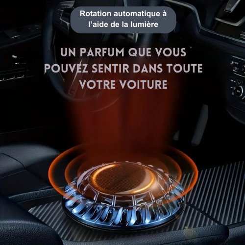 Désodorisant d'air pour voiture à rotation solaire. - Carconfort